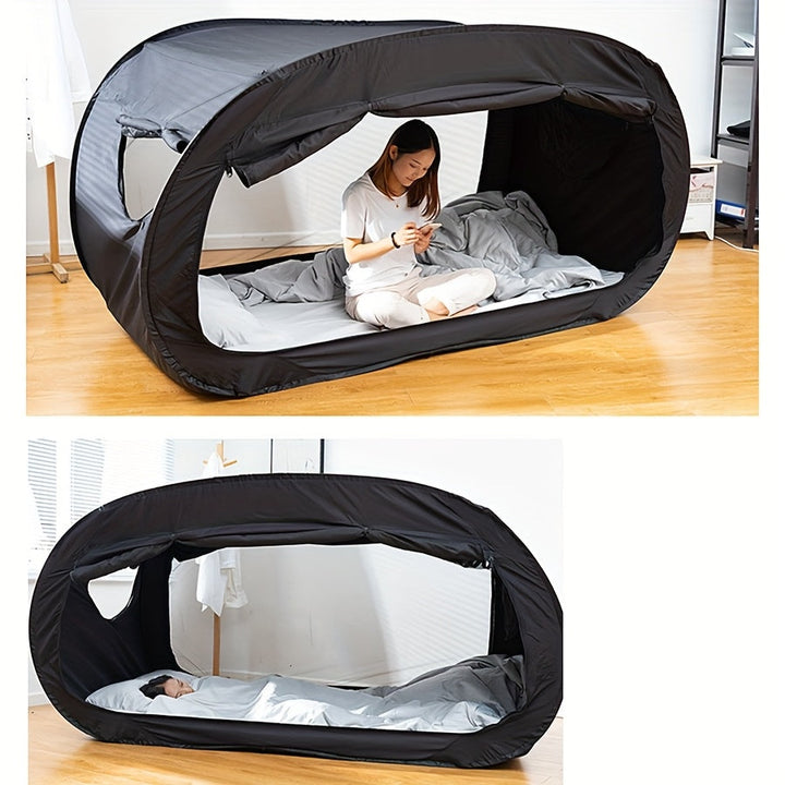 Unisex CozyNest folding tent bed for ultimate comfort & mosquito protection. Perfect for indoor & outdoor use.