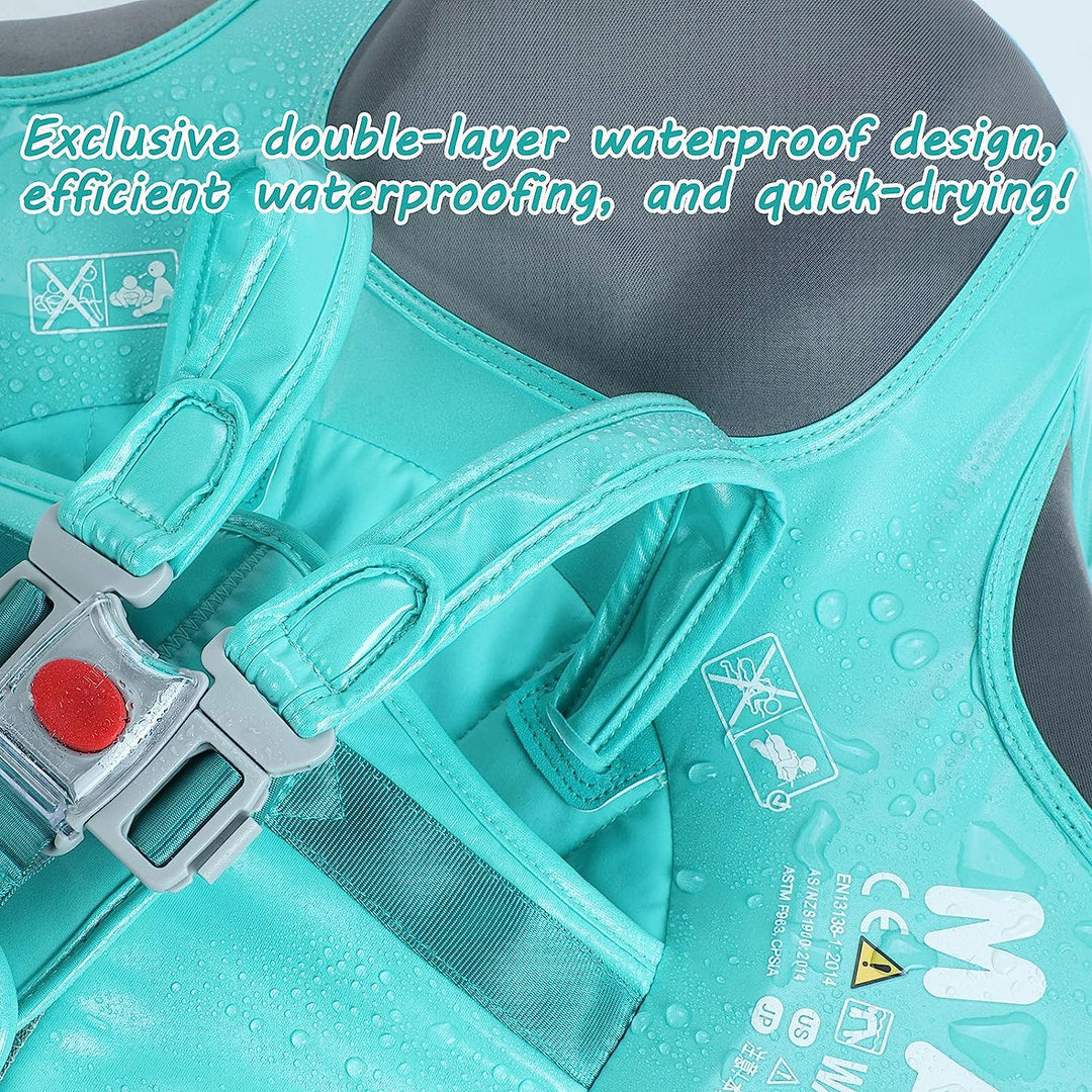 Pink adjustable swim trainer for babies & toddlers. Safe swim aid, perfect for kids learning to swim.