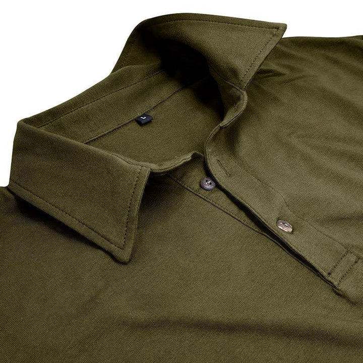 Premium quality long-sleeve men's polo, a must-have for smart casual everyday wear.