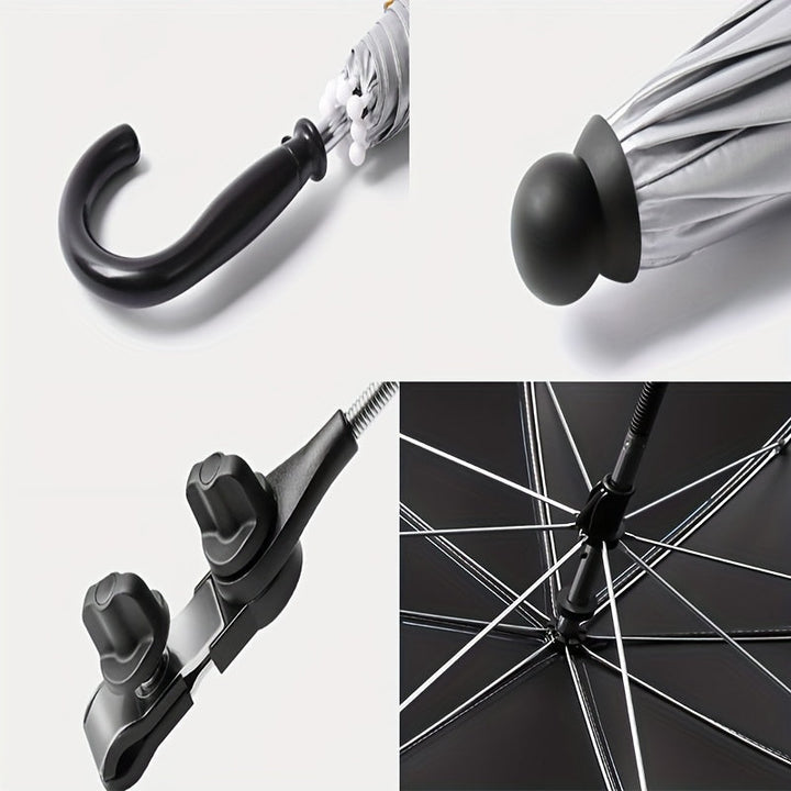Travel-friendly stroller umbrella. Provides effective sun shade & wind protection for your little one's comfort.