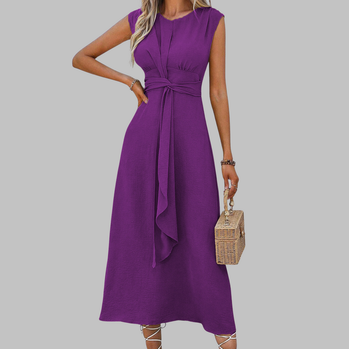 Women's Sleeveless Round Neck Maxi Dress