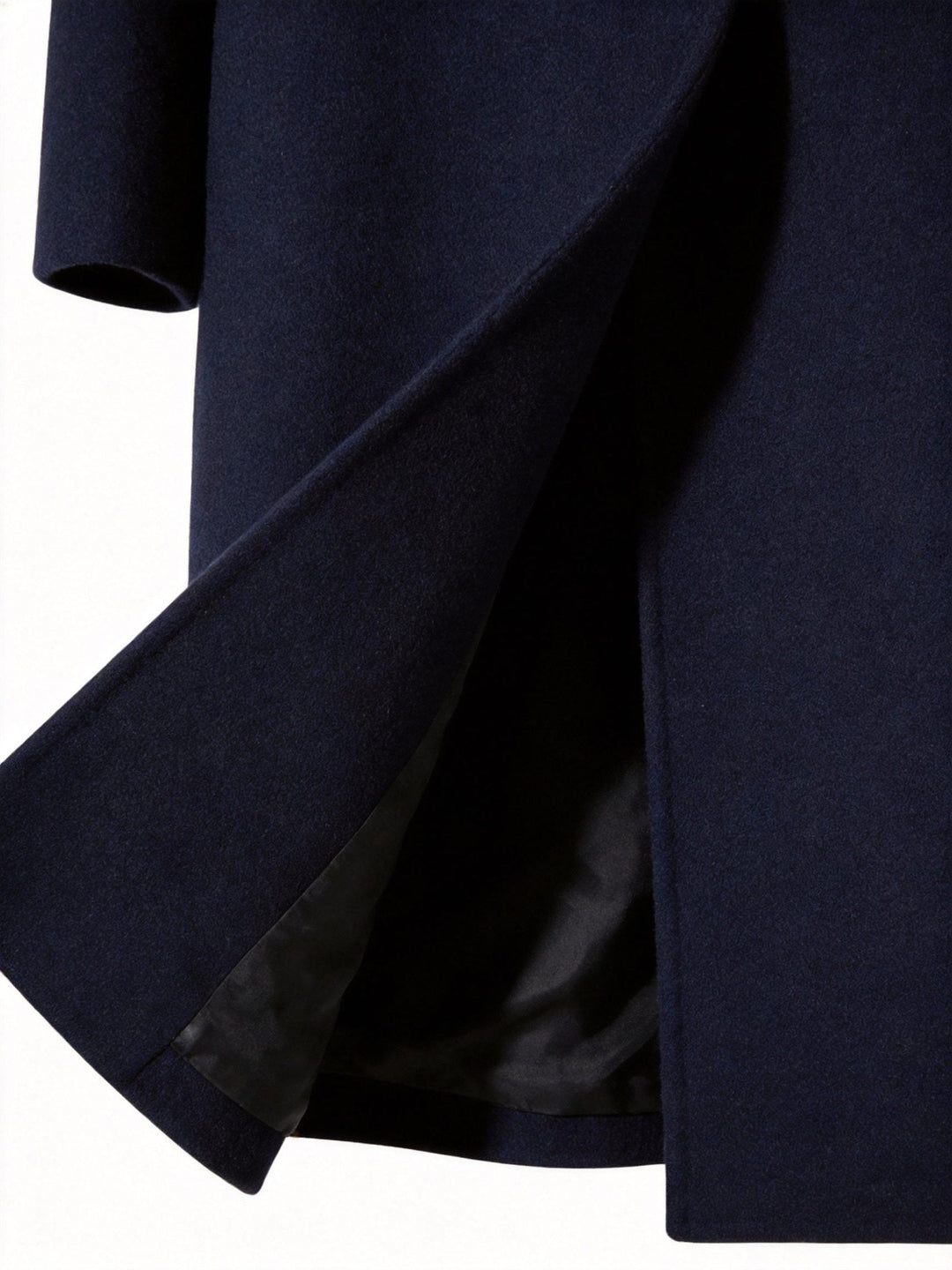 Refined men's classic long trench coat, perfect for sophisticated business casual style.