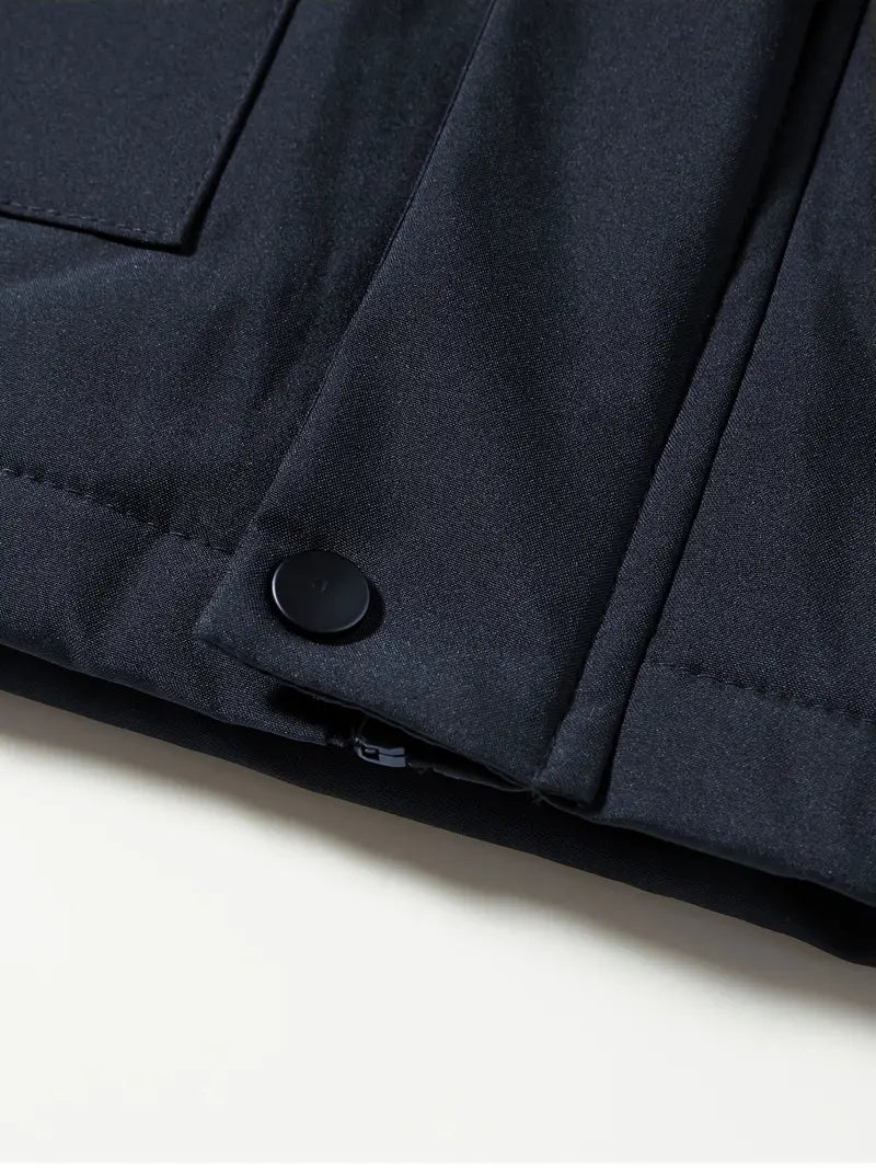 Men's fashion winter parka. Warm, insulated, and waterproof hooded coat.