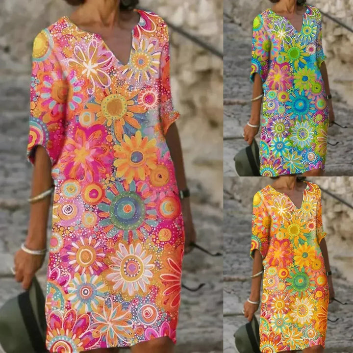 Floral Print Midi Dress