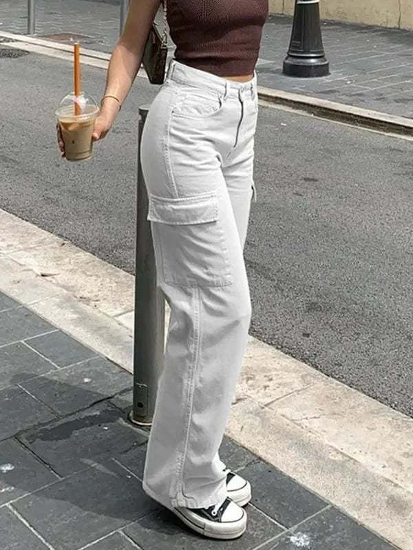 Comfortable women's utility pants, perfect everyday fashion with deep, practical pockets.
