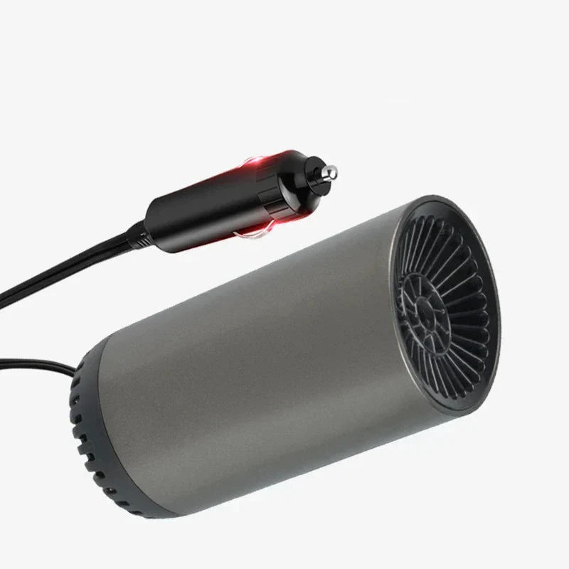 Powerful 12V portable car heater & defroster. Keeps windows clear for safe, comfortable winter driving.