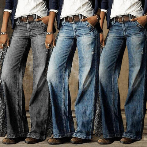 Women's High Waist Wide Leg Jeans