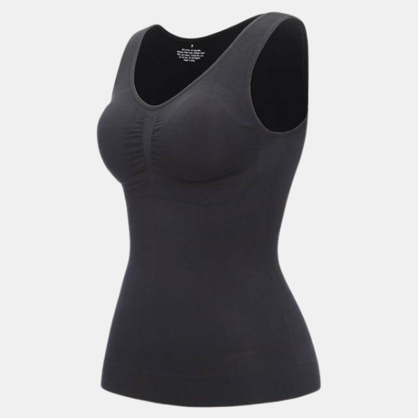 Women's body shaper cami top offering figure enhancement, slimming effect, and posture support for daily wear.
