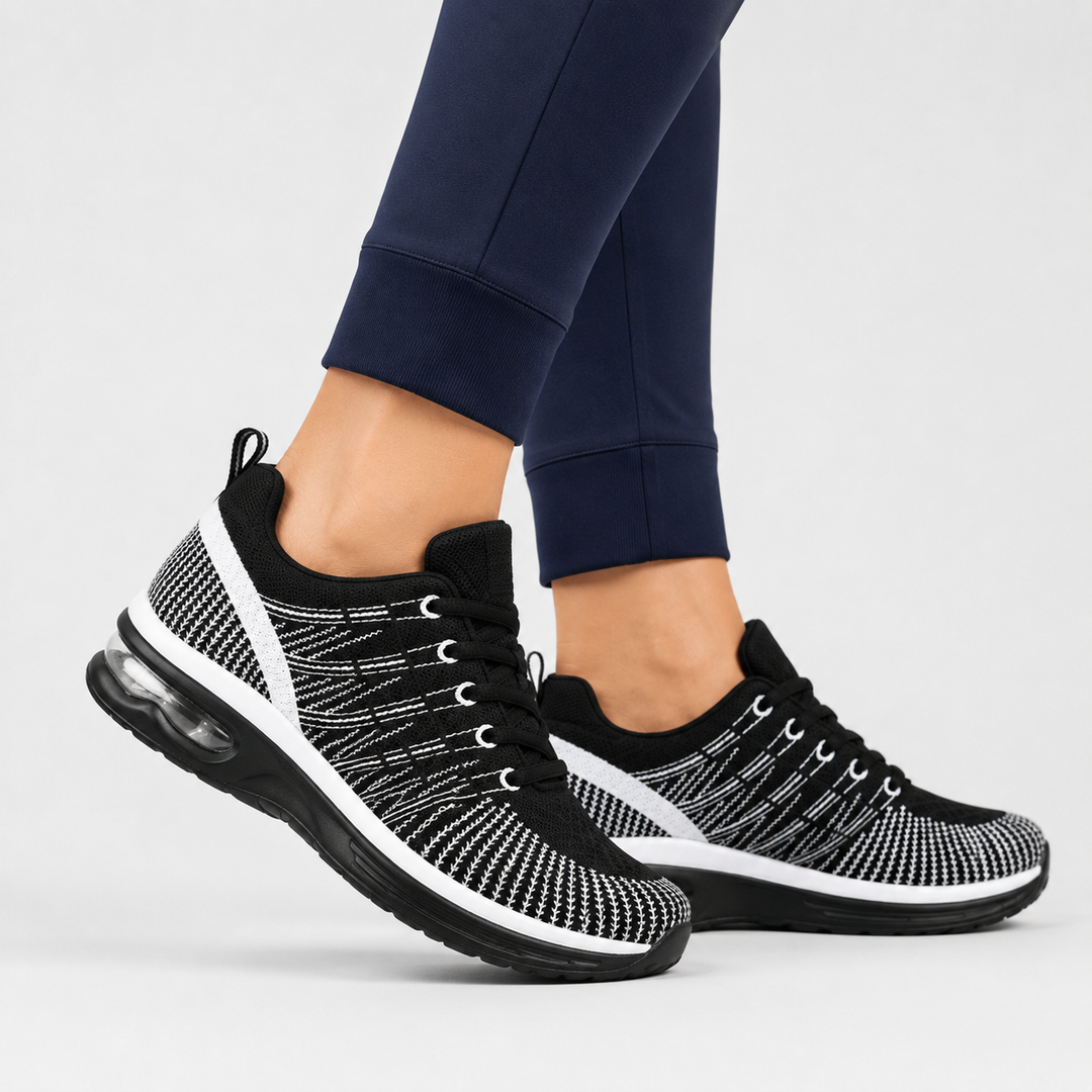 Breathable women's orthopedic sneakers, air cushioned for maximum comfort and foot support.