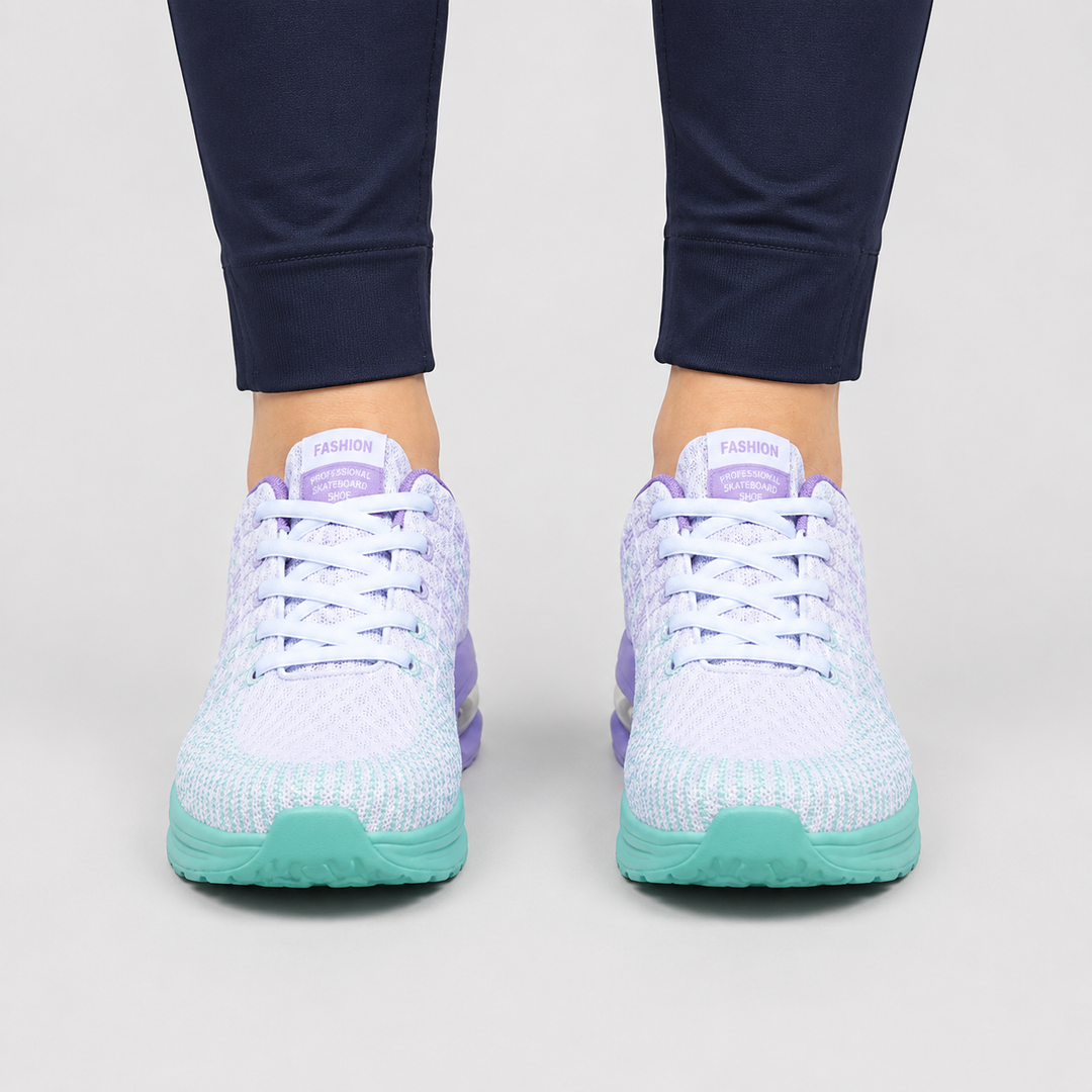 Supportive women's active wear sneakers, air cushioned for comfort & easy movement.
