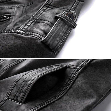 Stylish men's classic leather outerwear jacket. Durable, comfortable & timeless for any men's fashion look.