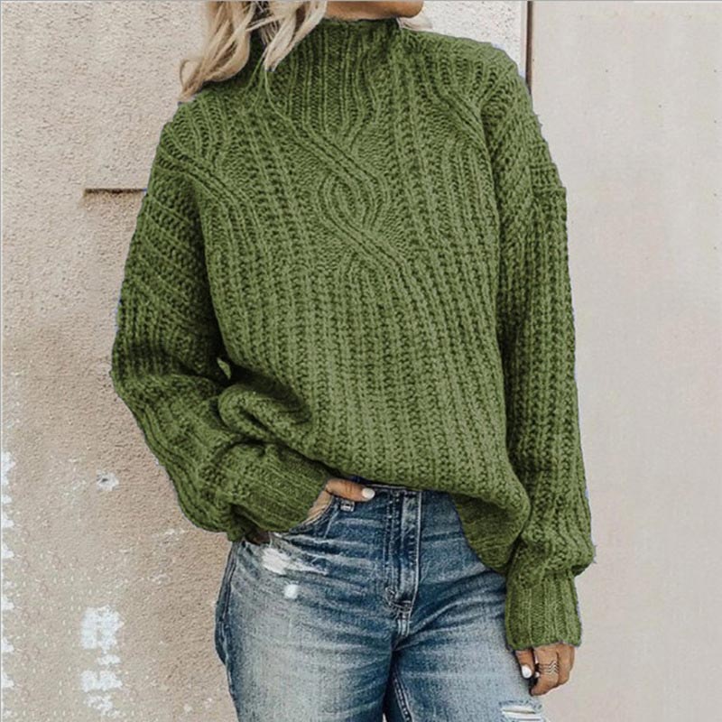 Elegant women's cozy fashion sweater. Perfect for versatile wear, office style, or casual chic comfort. Fall & winter essential.