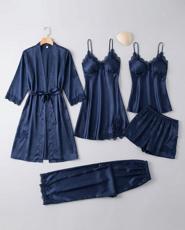 Soft women's silk blend pajama shorts, ideal for a comfortable and luxurious lounge set.