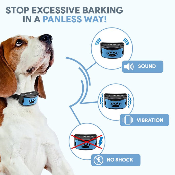 Safe & gentle anti-bark dog collar. Humane sound collar for effective pet training & quiet bark control.