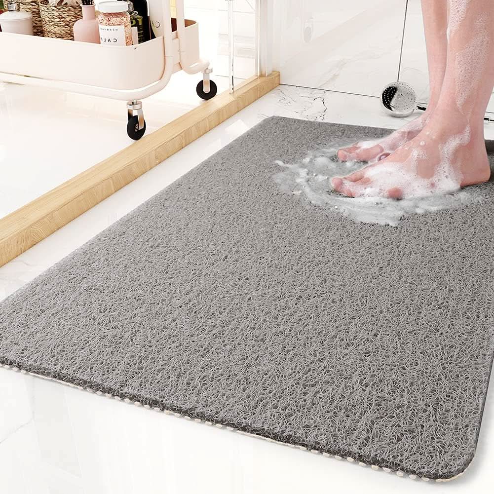 Unisex non-slip shower mat, providing essential bathroom safety & secure footing in any wet bath or shower.