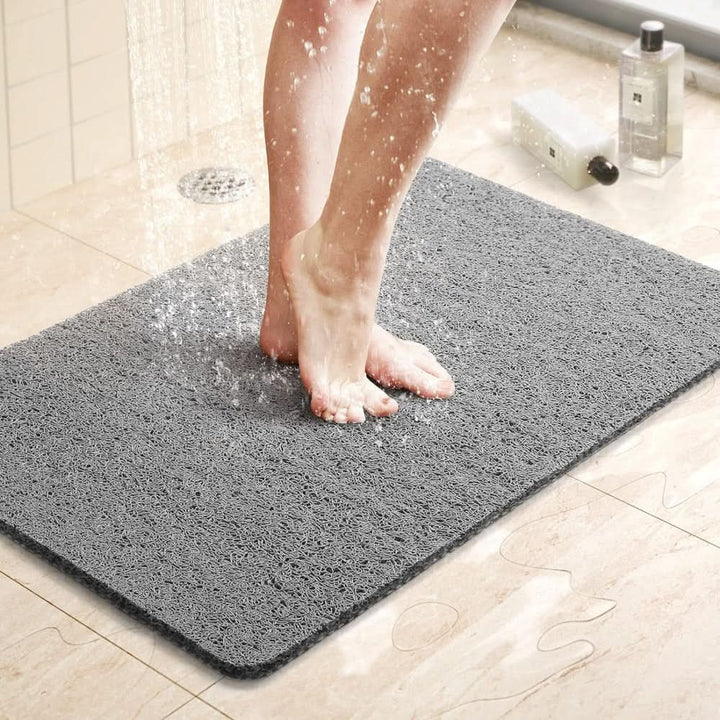 Hygienic, washable non-slip shower mat with excellent drainage for a clean and safe bathing experience.