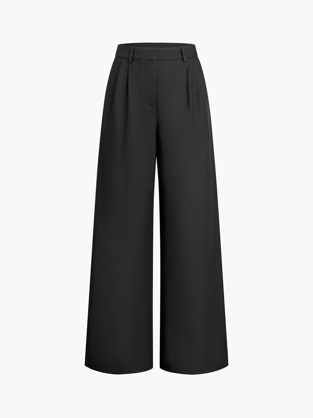 Versatile women's wide-leg trousers, high-waist, perfect for office, smart casual, or evening.