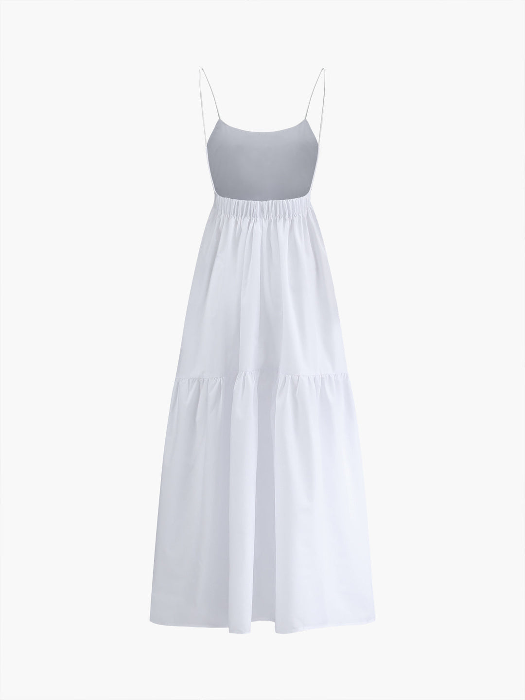 Elegant low-cut maxi dress, backless & sleeveless, perfect for a chic summer look.