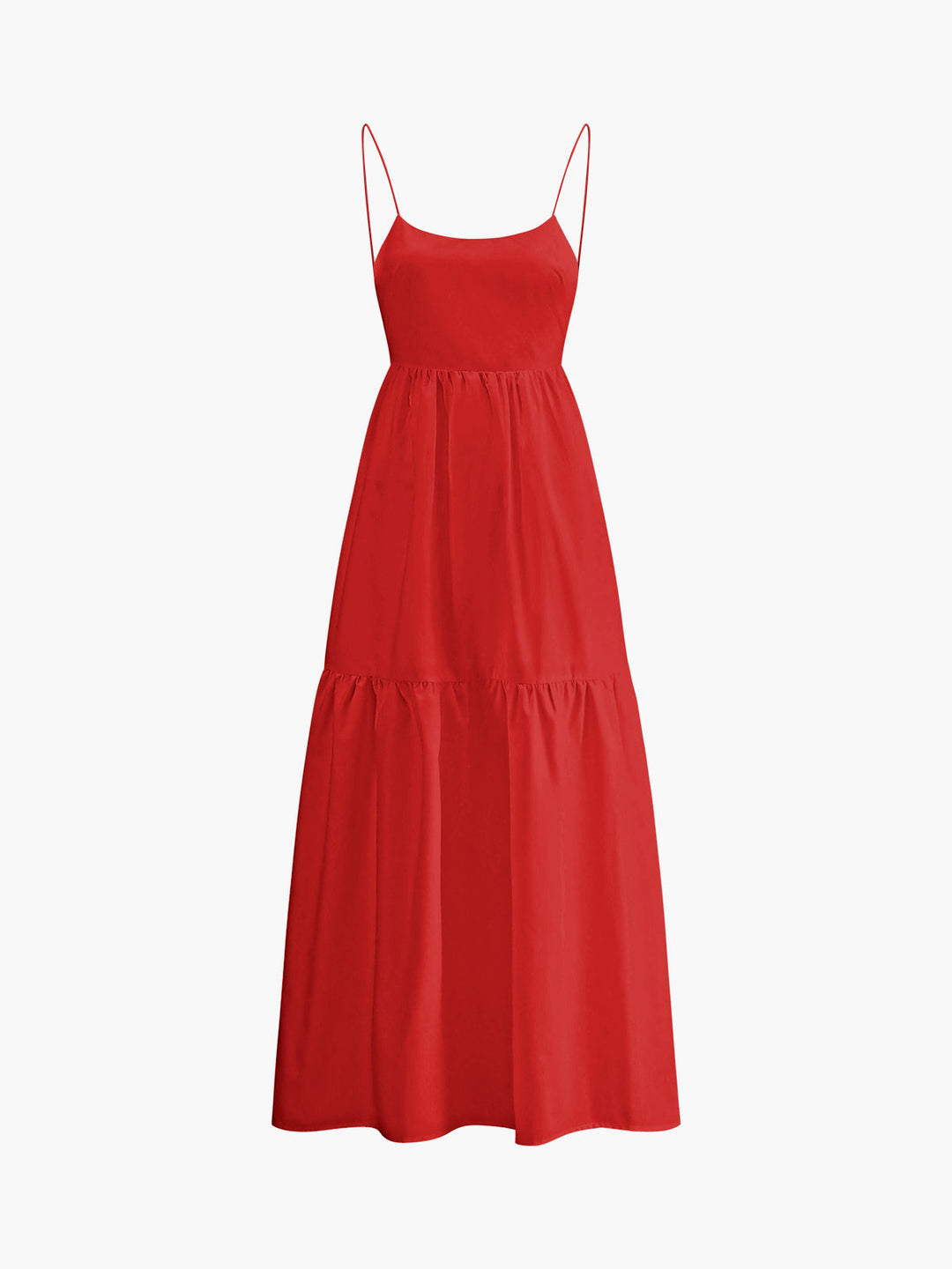 Sophisticated backless maxi dress for women, featuring a flowing sleeveless summer design.