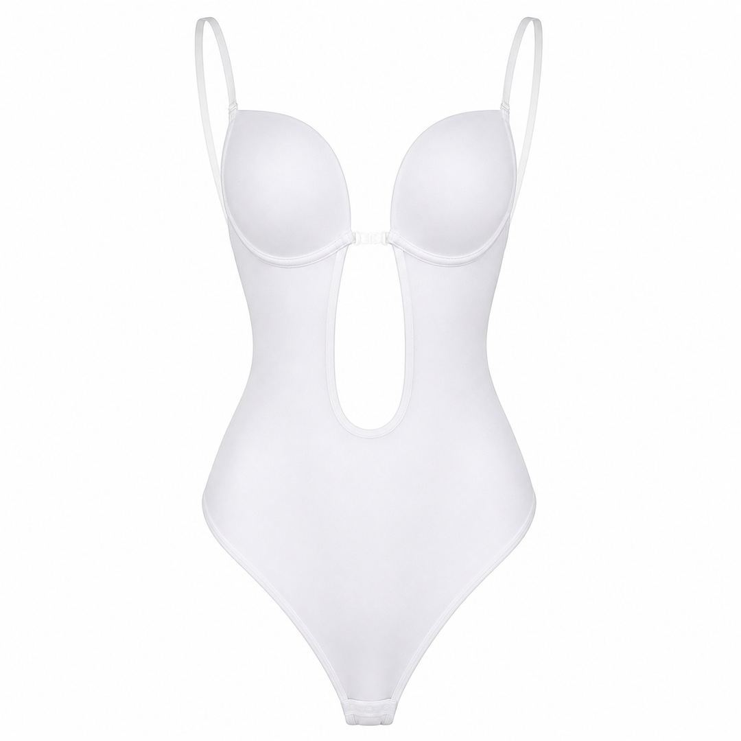 Women's backless shaping bodysuit, a seamless undergarment for a flattering, sculpted figure & ultimate confidence.