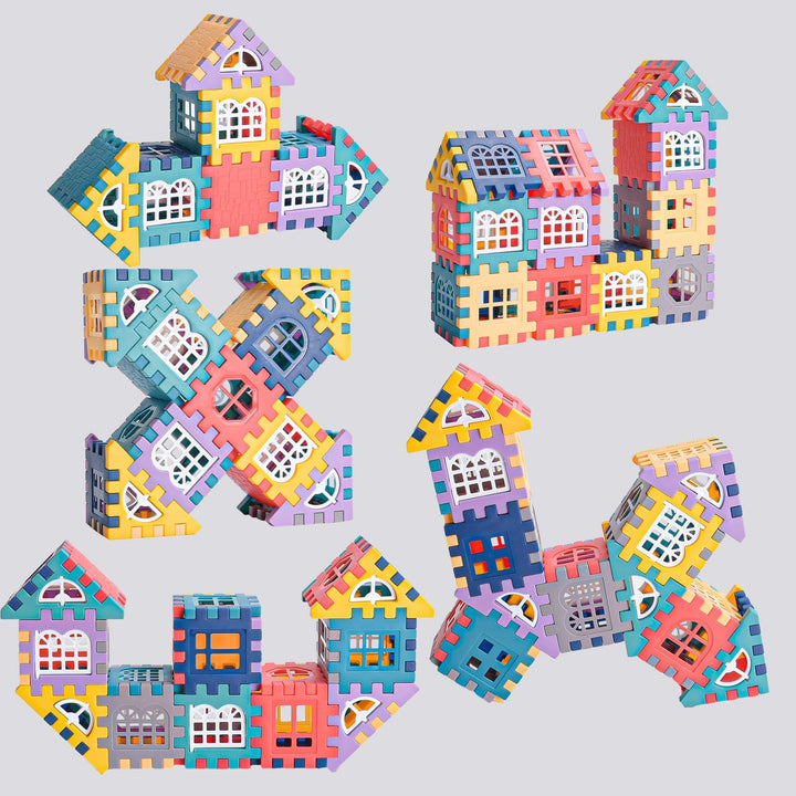 Interlocking building blocks for kids, sparking imagination & fostering hands-on creative play.