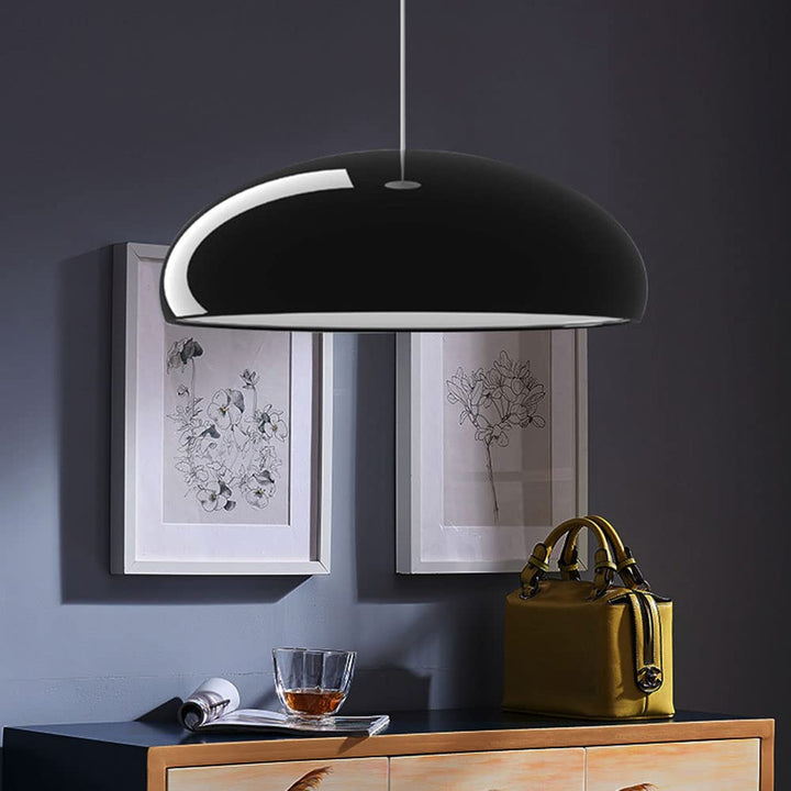 Modern LED pendant lamp fixture. Dimmable light, perfect for living room, dining, & bedroom.