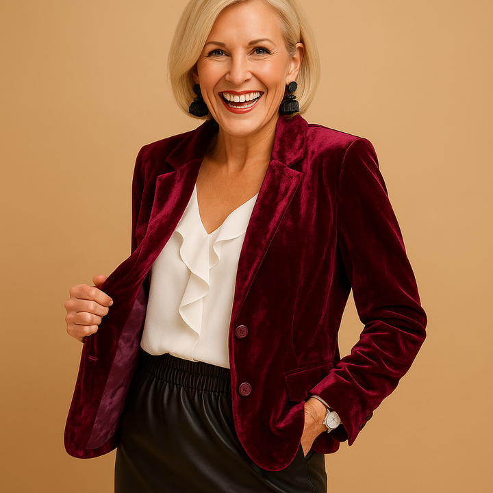 Sophisticated green tailored blazer for women, designed for effortless professional style & versatile formal wear.