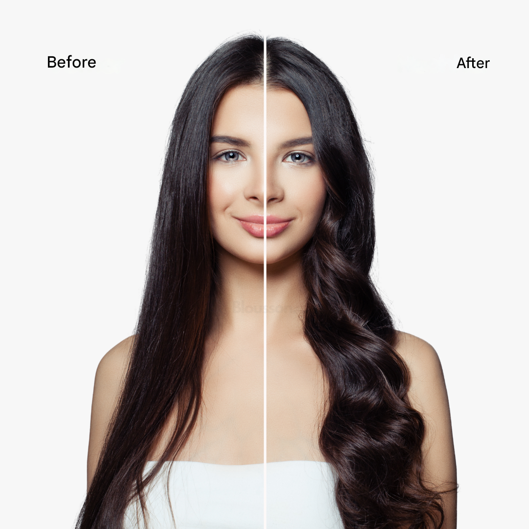 Close-up of Aeréa 5-in-1 air styler and its attachments for women's versatile healthy hair styling.