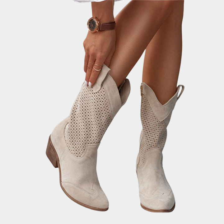 Stylish women's orthopedic cowboy boots, perfect for fashion-forward looks with ultimate foot comfort.