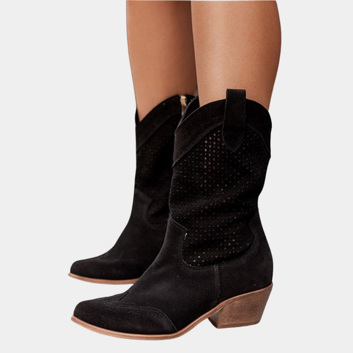 Casual women's cowboy boots featuring orthopedic arch support, ideal for comfortable all-day wear and style.