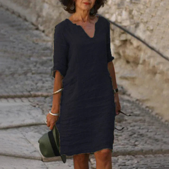 Everyday women's midi dress, combining chic style with ultimate comfort.