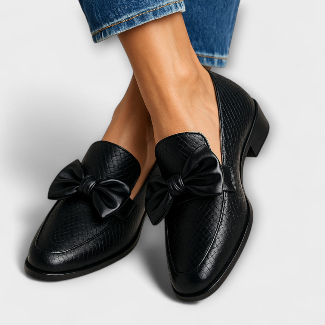 Claudia™ | Elegant Bow Loafers