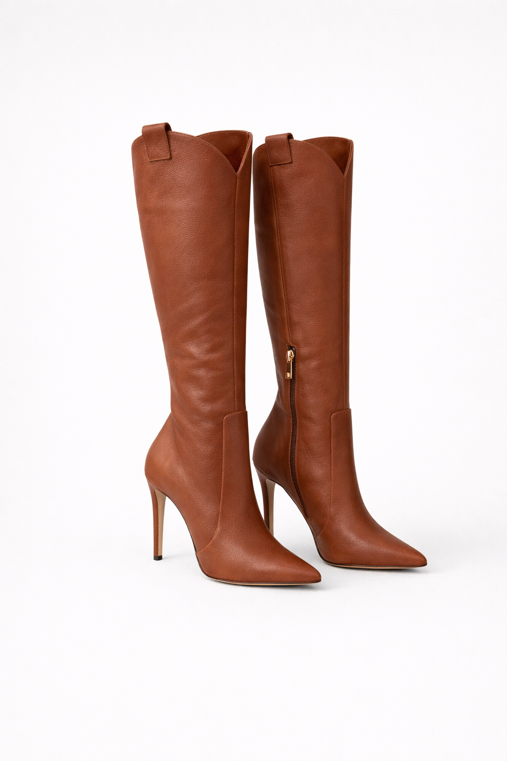 Chic women's tall boots, high heel design, ideal for a dressy or formal elevated style.