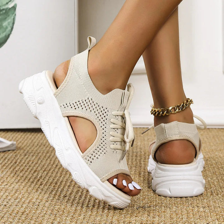 Stylish women's summer sandals with orthopedic arch support & anti-fatigue cushioned design for daily wear.