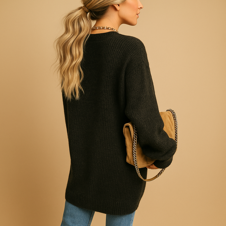 Soft open-front knit cardigan for women, essential knitwear for chic winter fashion & easy layering.