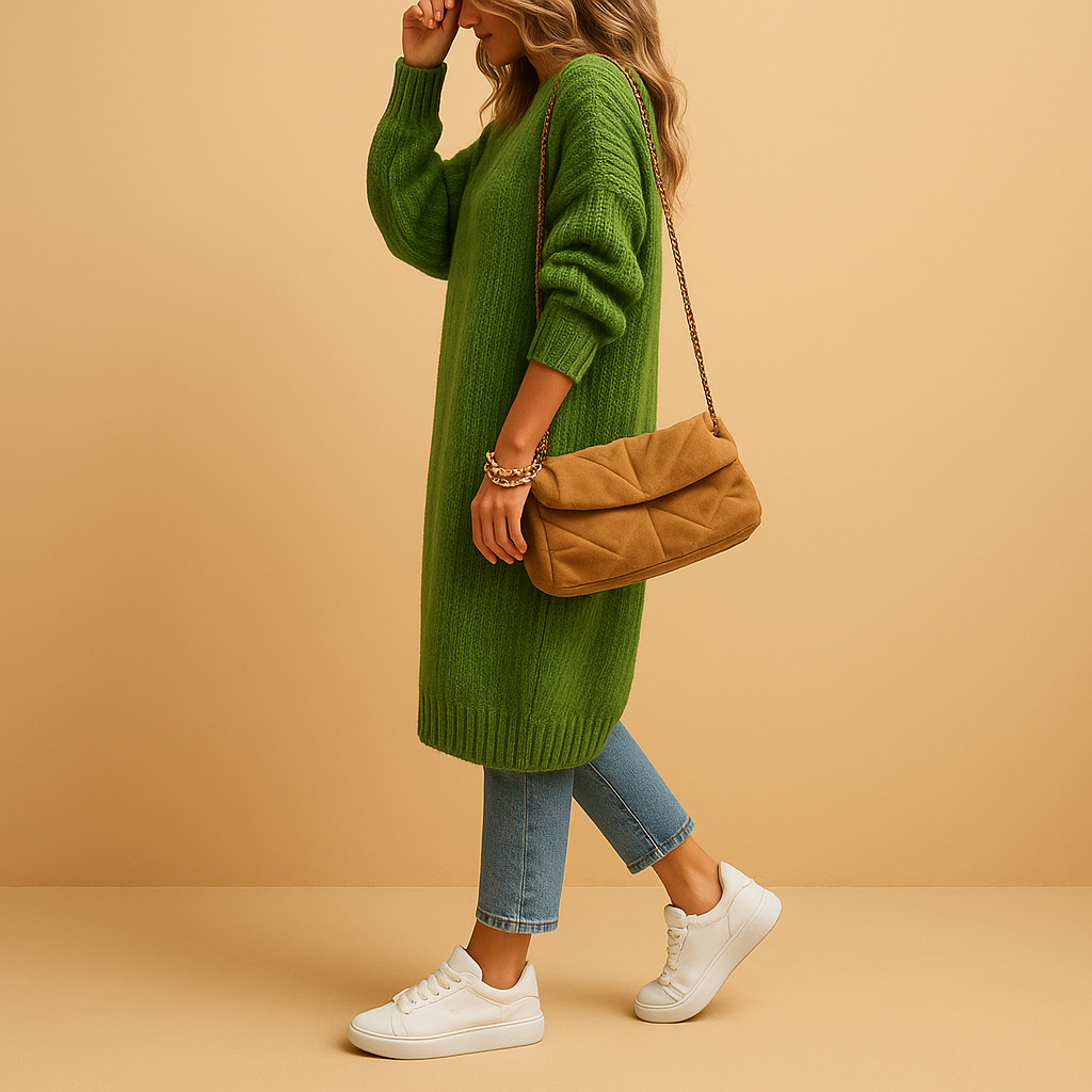 Versatile women's open-front knit cardigan, essential for casual & chic winter layering.