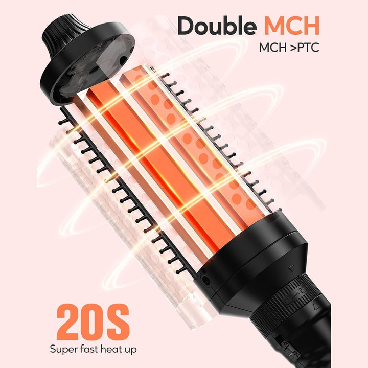 Versatile 3-in-1 ionic curling wand for women. Create tight curls, loose waves, or beachy texture effortlessly.