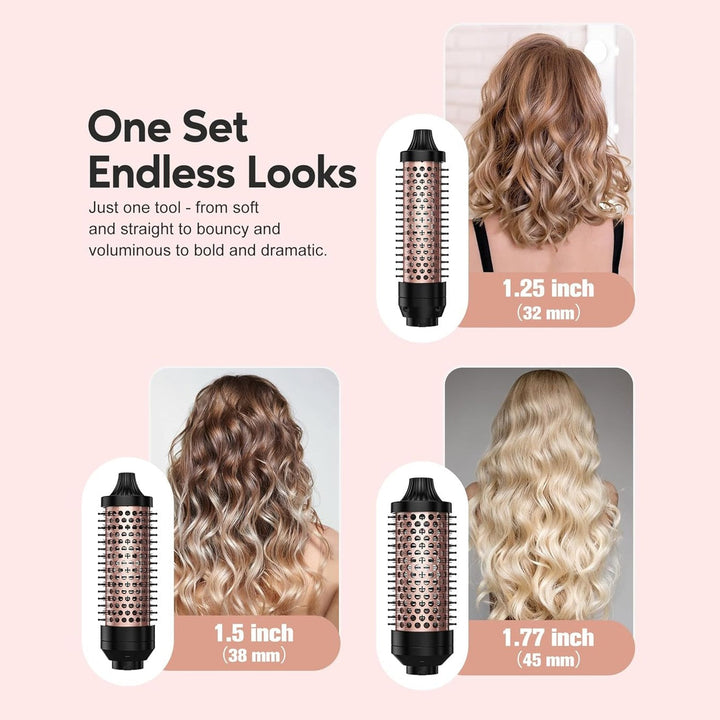 Advanced ionic curling wand for women, ensuring sleek, shiny, salon-quality curls & waves with frizz protection.