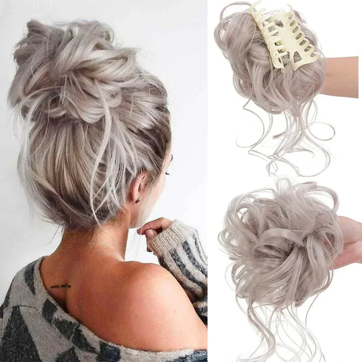 Quick hair styling tool: women's instant bun clip for a sophisticated updo.