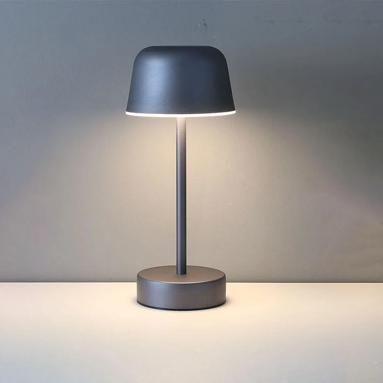 Versatile modern LED lamp, cordless & dimmable, perfect for any bedroom or living room light.