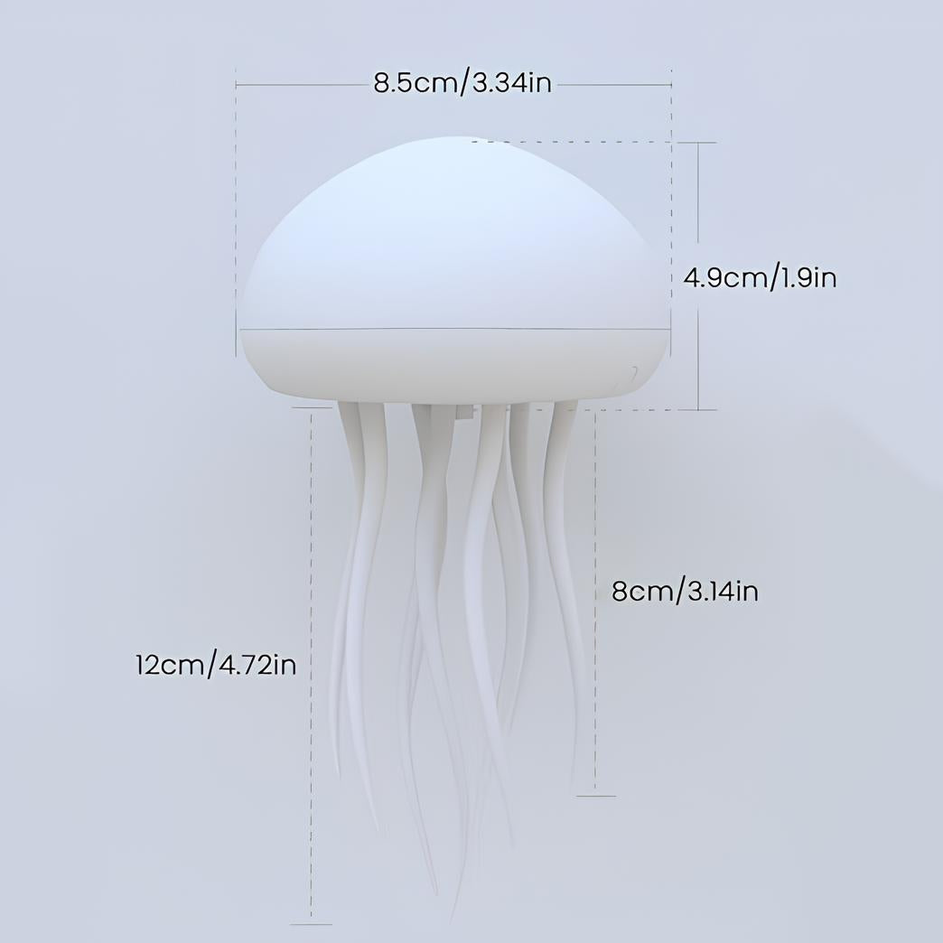 Elegant Medusa floating lamp with vibrant color-changing LED lights, an eye-catching home accent.