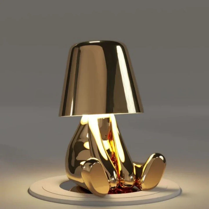 Portable accent lighting: Artistic figurine LED lamp. Dimmable, cordless, and elegant design.
