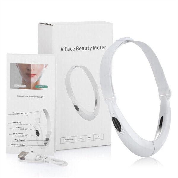 Anti-aging V-Face device for double chin removal, facial sculpting & skin tightening.