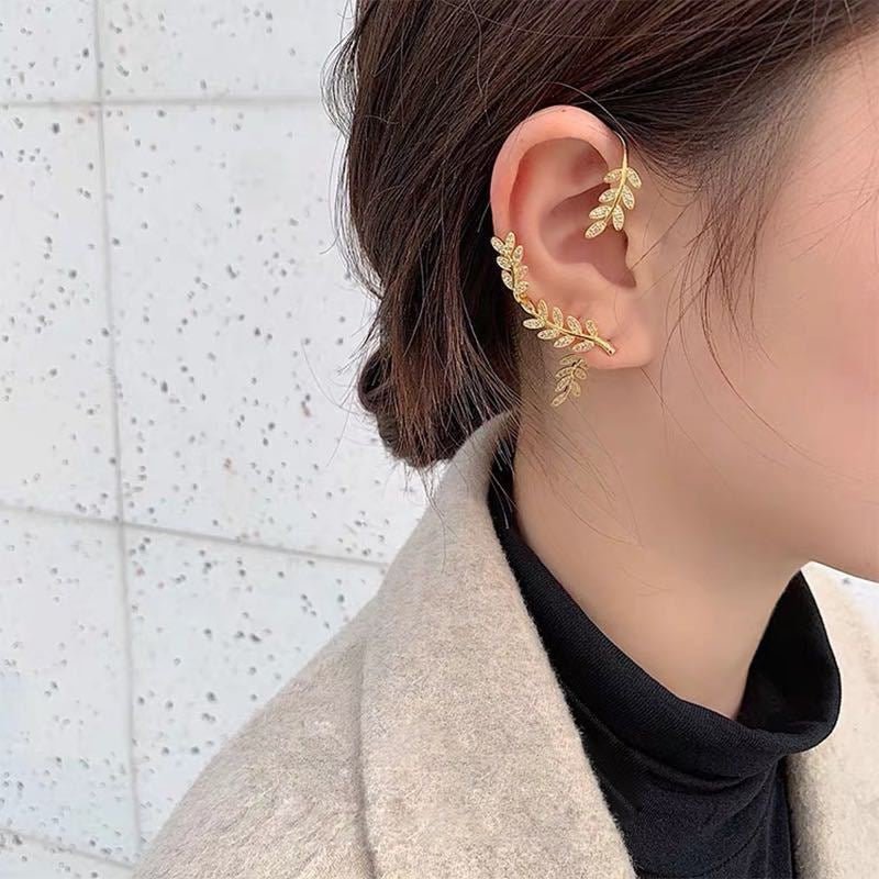 Adjustable, hypoallergenic clip-on earrings for women, piercing-free for delicate earlobes, elegant.