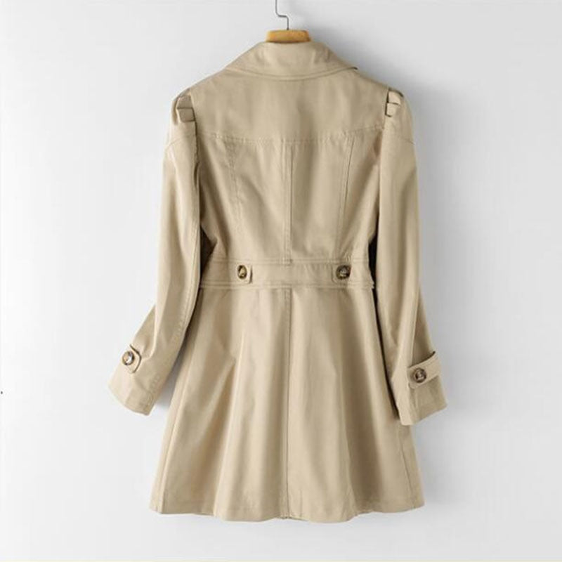 Bestselling women's classic trench coat, an elegant long jacket ideal for versatile spring & fall outerwear.