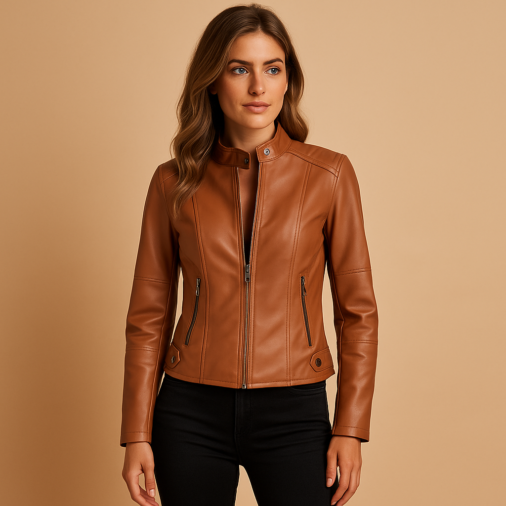 Elegant women's jacket in a versatile style, designed for year-round fashion and comfortable layering.