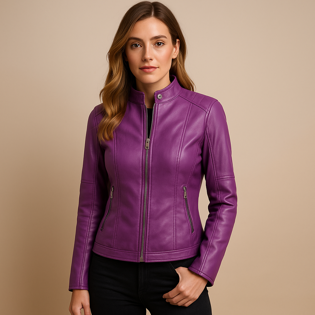 Timeless women's jacket with a modern design, perfect for chic layering and versatile seasonal wear.
