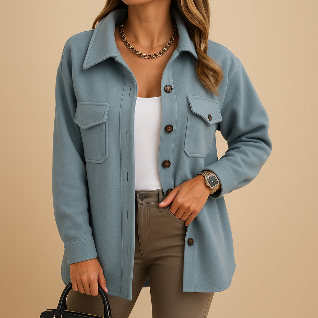 Formal women's tailored longline winter coat, an elegant and sophisticated piece of cold weather outerwear.
