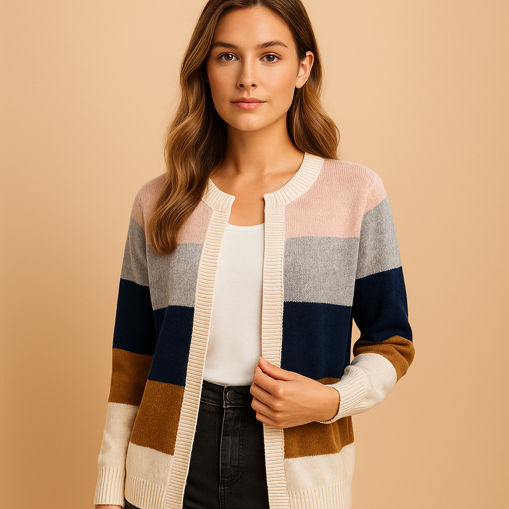Women's versatile long cardigan. Perfect layering sweater for fall & spring, offering comfortable and chic everyday style.