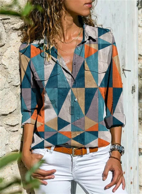 Women's Petra Printed Long Sleeve Shirt